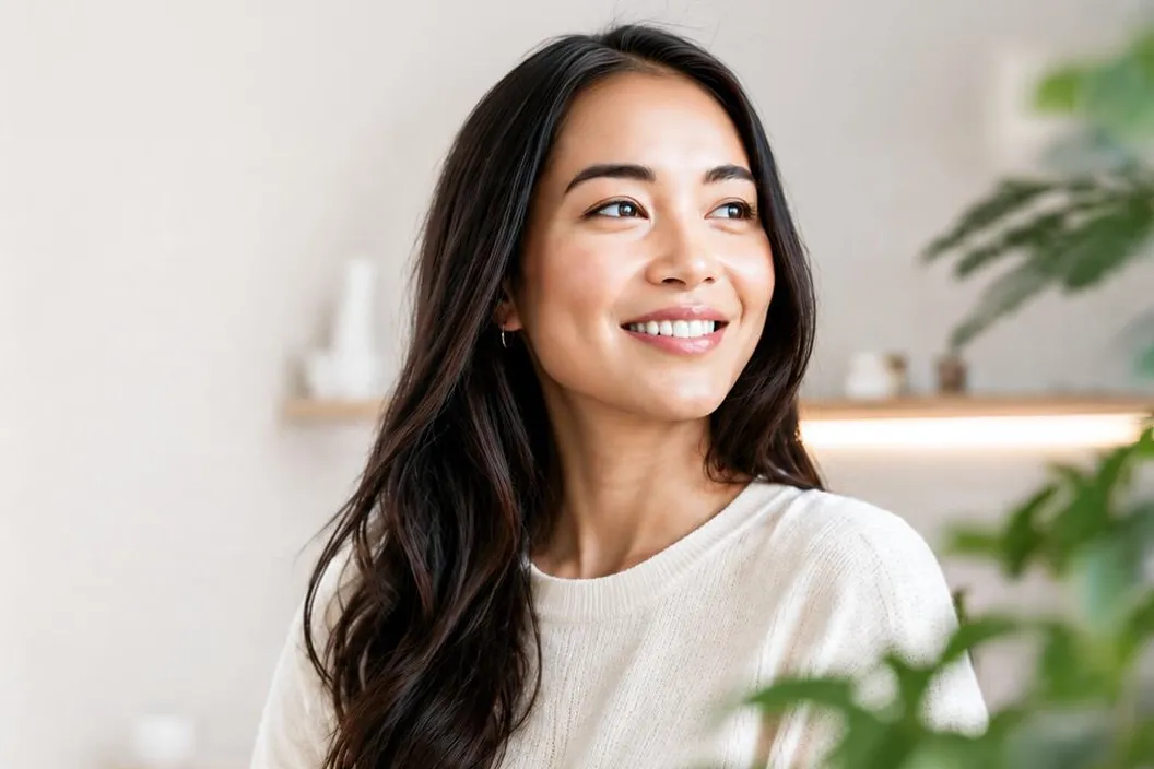 Patient with a confident smile after full-arch dental implant treatment